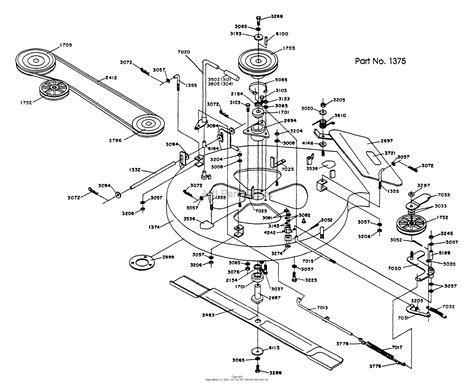 Dixon Ztr 312 1990 Parts Diagram For Mower Deck Assembly