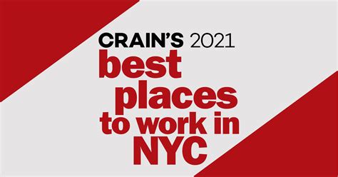 New York Citys 100 Best Places To Work In 2021 Crains New York Business
