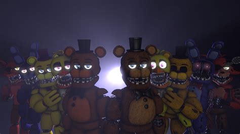 Thw Withered And Unwithered Animatronics By Chicafreddy32 On Deviantart