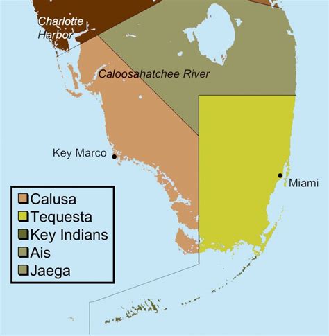 Fileindigenous People Of Everglades Map Wikimedia Commons Native American Tribes In Florida