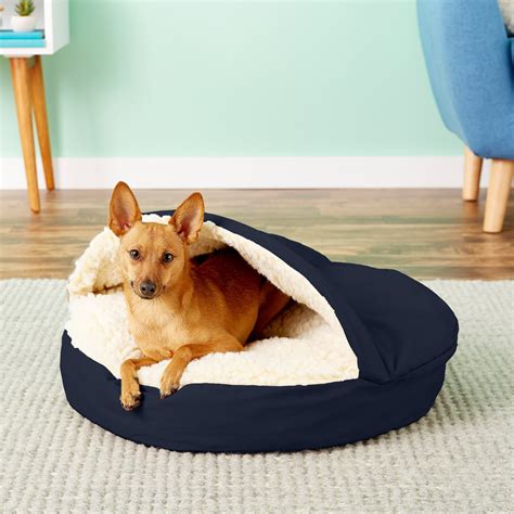 Snoozer Pet Products Cozy Cave Dog And Cat Bed Navy Small