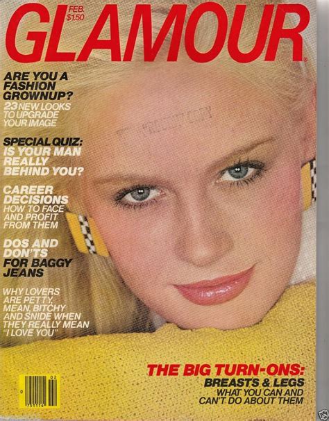 vintage glamour magazine february 1980 editiors rough copy glamour magazine cover glamour
