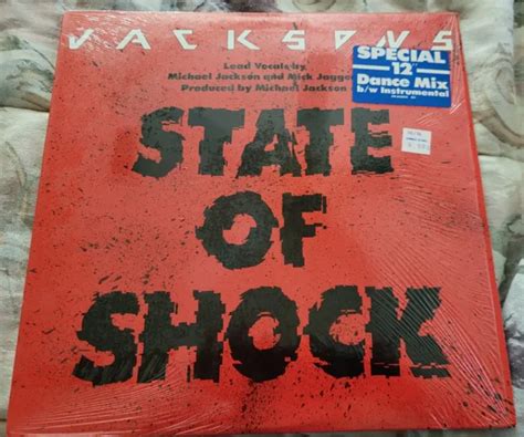 Mick Jagger Michael Jackson 5 State Of Shock 12 Dance Mix Lp 1984 Vg 499 Picclick