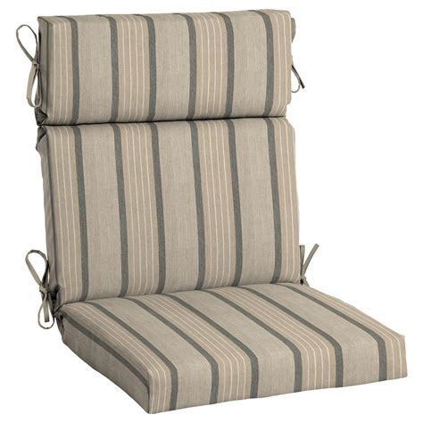 Thickness, the top cushion measures at 25 x 18 in. Home Decorators Collection Sunbrella Cove Pebble High Back ...