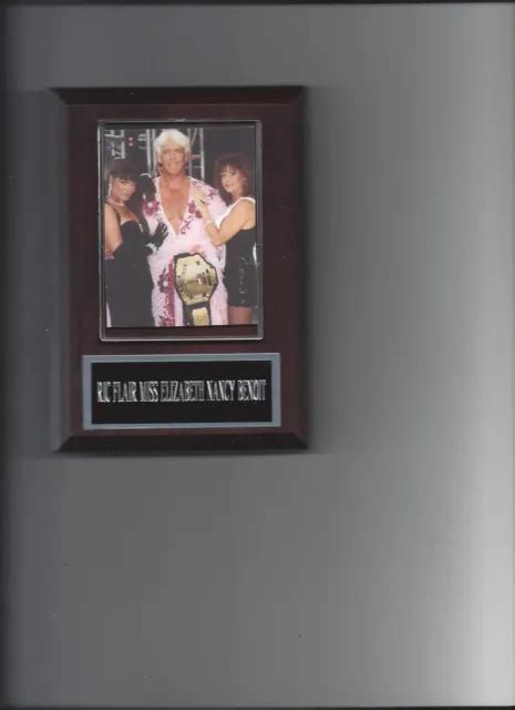 Ric Flair Nancy Benoit Miss Elizabeth Plaque Wrestling Wcw Wwe Tna Nwa
