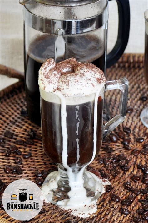a hot spin on a classic white russian recipe this russian coffee has a delicious kahlua whipped