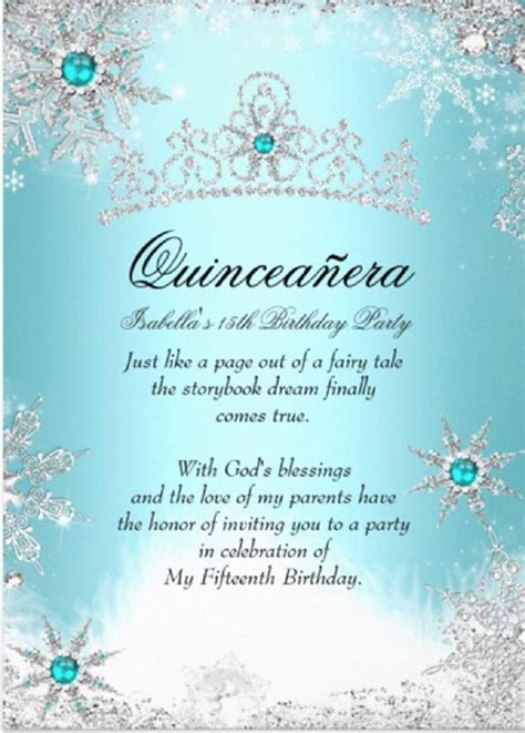 Blank Free Printable Quinceanera Invitation Templates