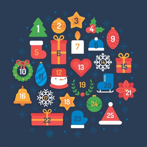 6 Best Free Printable Christmas Calendar Numbers - printablee.com