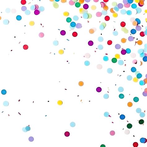 Colorful Background Confetti Isolated Confetti Background Png