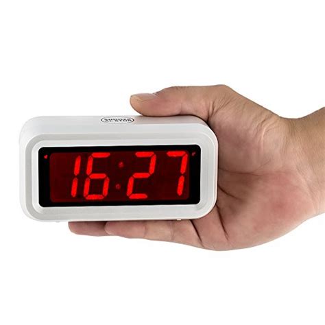 Kwanwa Energy Efficient Small Digital Led Alarm Clock White Home Or