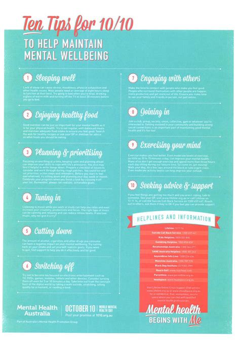 Mental Health Week Ten Tips For 1010 From Mental Health