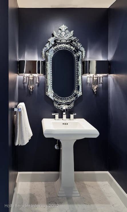 Modern Navy Blue Bathroom Navy And Gold Interiors That Prove The Best