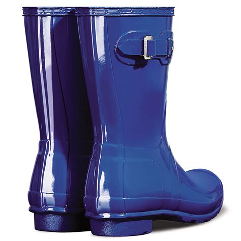Womens Hunter Original Short Gloss Wellingtons Snow Winter Rain Boots