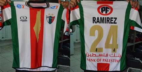 De chile en vivo empezará a partir de la 3.00 p. Chile's Palestino soccer club leaves map on uniforms ...