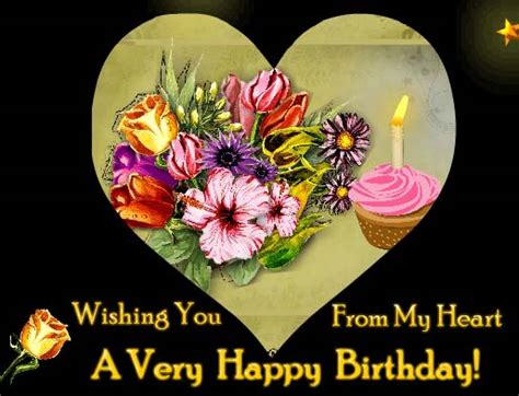 Flowers From My Heart Free Birthday Wishes Ecards Greeting Cards