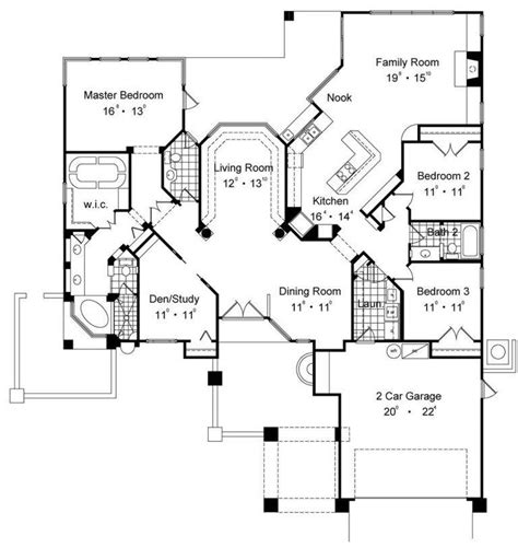 One Story Home Plans Two Master Suites Jhmrad 139295