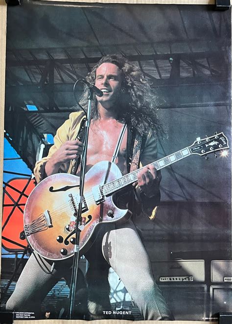Vintage Original Poster Ted Nugent 1980 Guitar Concert Photo Etsy In