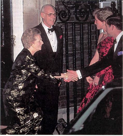November 20 1989 Prince Charles Princess Diana Margaret Thatcher And Her Husband Dennis