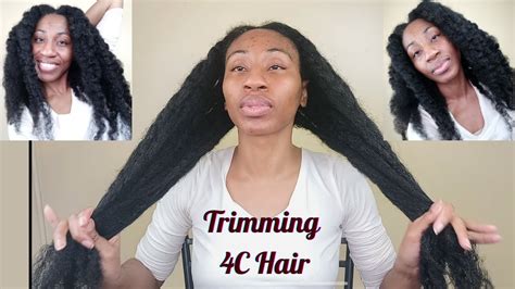 Trimming 4c Hair Long 4c Natural Hair Hair Care Youtube