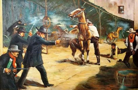 Gunfight At Ok Corral Dusty King West Art Western Art Cowboy Art