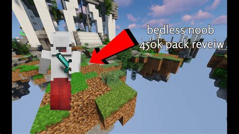 Reveiwing Bedless Noobs 450k Texture Pack Hypixel Bedwars Minecraft
