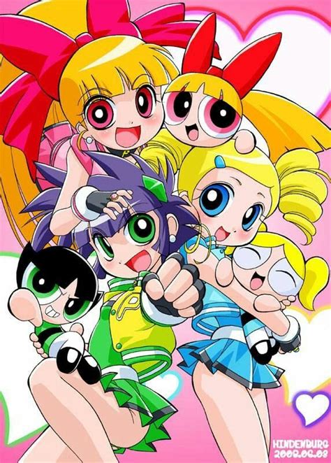 Generation Original And Generation Z Powerpuff Girls Z Art Anime