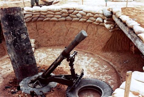 42 Inch Mortar At An Arvn Base Vietnam War Vietnam War