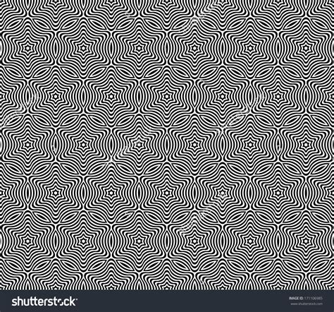 Seamless Monochrome Pattern Geometric Optical Illusion Ilusiones