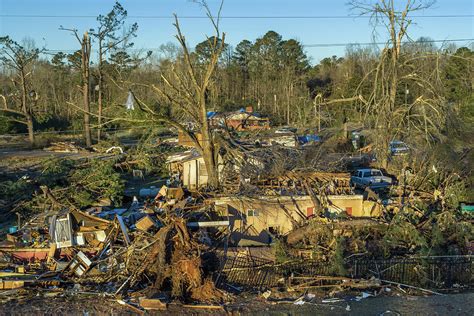 Damage From Ef4 Tornado On March 3 2019 In Smith Station Alabama