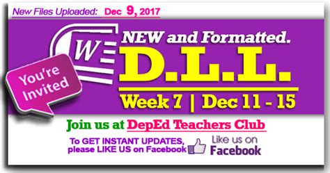 Week Rd Quarter Daily Lesson Log The Deped Teachers Club Hot