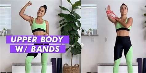 Upper Body Resistance Band Exercises From Charlee Atkins POPSUGAR Fitness