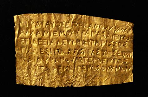 The Ancient Greek Orphic Tablets A Guide To Immortality Magical