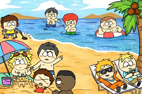 The Boys At The Beach South Park Amino Undertale Personajes
