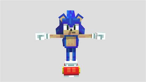 Minecraft Sonic Download Free 3d Model By Irons3th D94ec83 Sketchfab