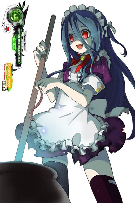 X Pecial Halloween Day 3yandere Witch Maid Render Ors Anime Renders