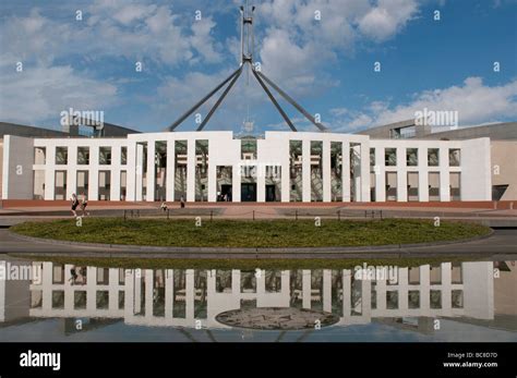 New Parliament House Canberra Act Australia Stock Photo Alamy