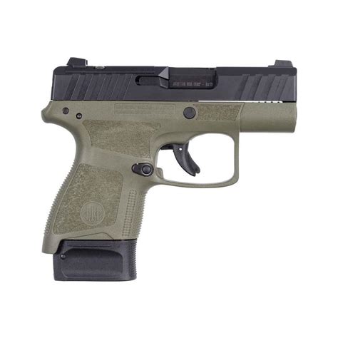 Beretta Apx A1 Carry 9mm Luger 3in Matte Blackod Green Pistol 81 Rounds