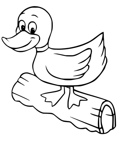 Cute Mallard Duck coloring page - Download, Print or Color Online for Free