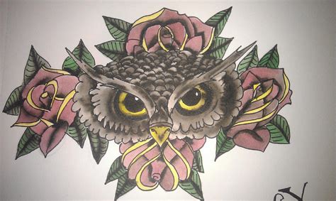 Owl Tattoo Flash By Cxloe On Deviantart