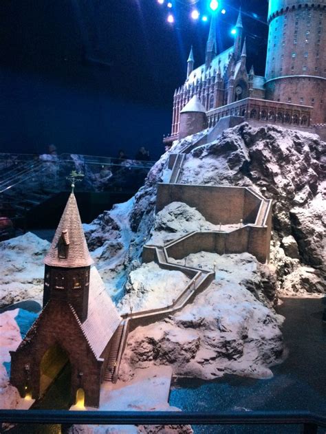 The Hogwarts Castle Is On Display At Night