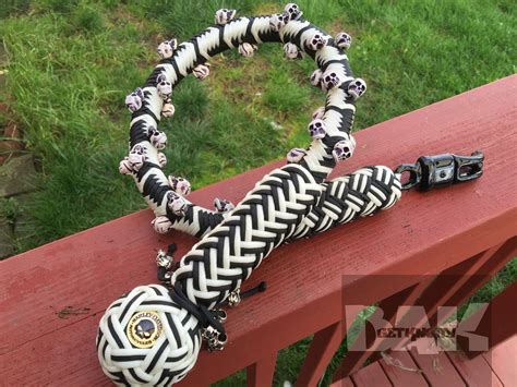 Learn how to braid a cool bullwhip using affordable nylon paracord. 550 paracord, custom motorcycle whip - check us out on FaceBook! https://www.facebook.com ...