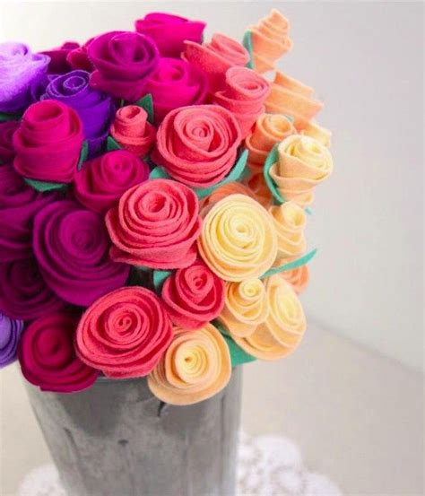 Bouquet bunga dari kain flanel. 15 Contoh Kerajinan Tangan Bunga Dari Kain Flanel (Dengan ...
