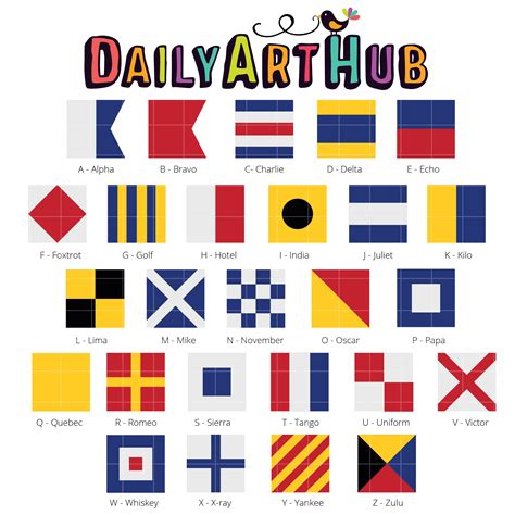 Nautical Signal Flags Clip Art Set Daily Art Hub Free Clip Art Everyday