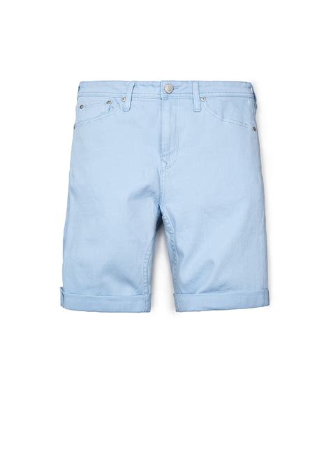 Mango Light Blue Denim Bermuda Shorts In Blue For Men Light Blue Lyst