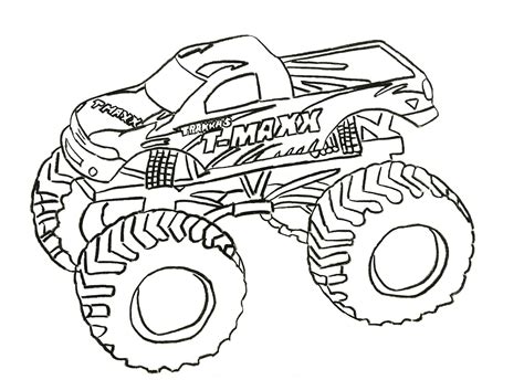 Grave Digger Monster Truck Coloring Pages at GetDrawings | Free download