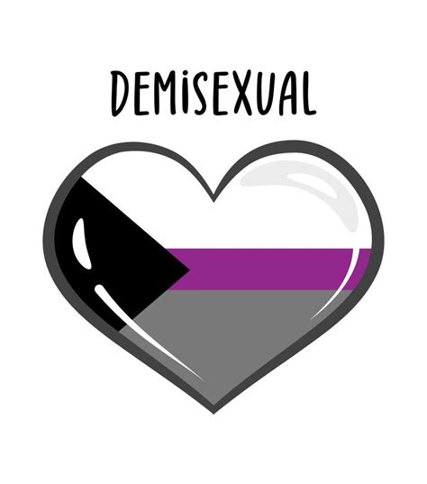 símbolo del corazón demisexual bandera del orgullo de la etiqueta engomada del corazón del