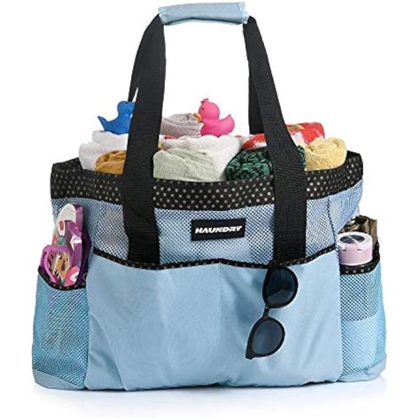 Haundry Mesh Beach Bag Extra Large Travel Tote Bags With 8 Oversized