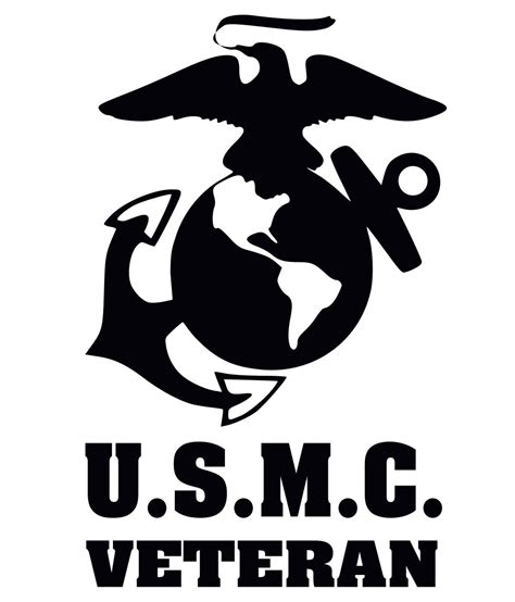 Us Marine Corps Veteran Decal Etsy