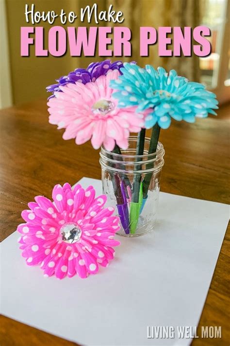 How To Make Flower Pens Simple Diy T Idea