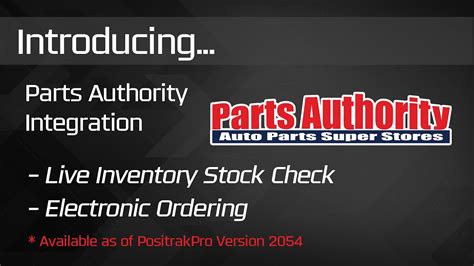 Parts Authority Integration Demo Youtube
